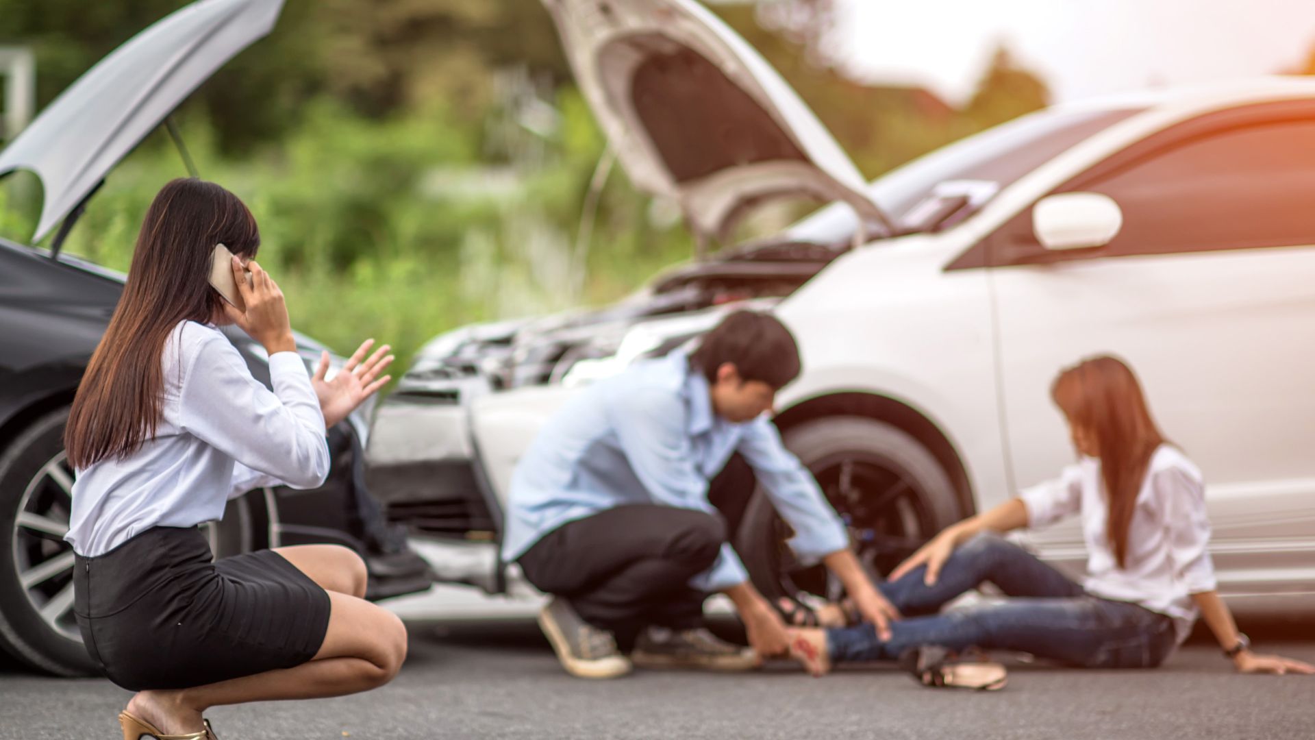 an uber with passenger was in a crash